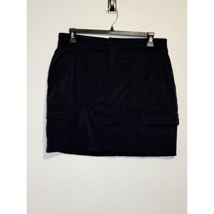 Athleta Women's 14 Tall Black Trekkie Skort 2.0 Athletic Athleisure Skirt